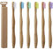 Bada Bing 6er Set Nachhaltige Zahnbürsten Bambus Mit 100% BPA Freien Nylon Borsten Medium Mittlerer Härte Für Erwachsene Einzelverpackungen Bürsten Holzzahnbürsten in 6 Farben Naturprodukt Vegan 60