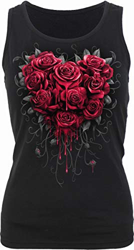Spiral - Bleeding Heart - Razor Back Top Black - XXL