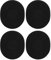 ASHATA 2 Pair Ear Cushions for Logitech Headphone, with Memory Foam, Softer Leather, Replacement Ear Pads Compatible for Logitech H800 Wireless Headset(black)