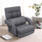 FLOGUOOR Folding Floor Chair, 4-In-1 Sofa Bed Chair with Pillow, 42 Positions Adjustable Bed Suitable for Single Sleep (Grey)