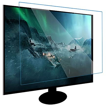32-39 Zoll TV Displayschutzfolie Anti-Kratz-Verletzung, Filter, Der UV-Blaulicht Blockiert, Keine Blase, für LCD, LED, OLED und 4k HDTV, Anpassbar,HD-32inch(698x392MM)
