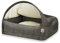 Sleepy Fox® - Premium Höhlenbett für Hunde und Katzen - Preisgekröntes, Patentgeschütztes Design (Grey Chenille, Large/XL: 110w x 85d x 65h cm)
