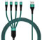 SIQIWO Multi USB Kabel [1.2M/3A], 4 in 1 Nylon Mehrfach Universal Ladekabel mit 2*Micro USB+2*Typ C, für iPhone 15 Pro, Samsung Galaxy S23 S22 S10 S7 A5 J7, Tab, Huawei, Moto, Xiaomi, Sony, LG, PS4