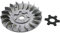 VANEZ Riemenscheibe + Stern Minarelli kompatibel für 13mm Kurbelwellenstumpf, Yamaha Aerox, MBK Nitro