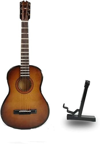 ALANO 10cm Kaffee e-Gitarre Modell mini Gitarre deko Miniatur Gitarre