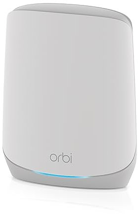 NETGEAR Orbi Whole Home Tri-Band Mesh WiFi 6 Add-on Satellite (RBS760) – Works with Your Orbi WiFi 6 System - Adds Coverage up to 2,500 sq. ft. - AX5400 up to 5.4Gbps