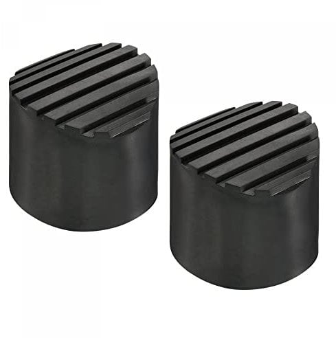 sourcing map Ladder Non-Slip Feet Mat 60mm ID Rubber Round Telescopic Ladder Accessories Pad Cover Cushion for Ladder Protection Black Pack of 2