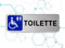 Nitek Plaque WC handicapés en aluminium satiné 150 x 50 mm – Plaques autocollantes | Stickers, ⑥etikett| Imperméables lavable, école, pub