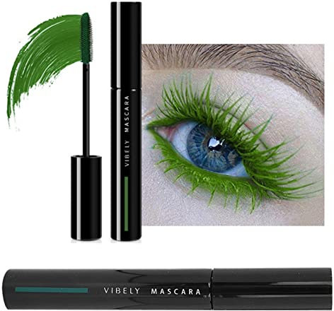 GrüNe Farbe Wimperntusche, Langlebige Wasserdichte Wasserdichte WimpernverläNgerung Wimperntusche Augen Make-Up Werkzeug Wasserdichte VerläNgerung Make-Up Wimperntusche Farbe Langlebige Wimperntusche