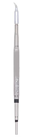 Punta per Saldatore in Metallo, 0-300 ℃ Punta per Saldatore Accessori per Stazione di Rilavorazione per Saldatura di Ricambio per Testa di Saldatura in Metallo per JBC 210(C210, (C210 002 Punta curva)
