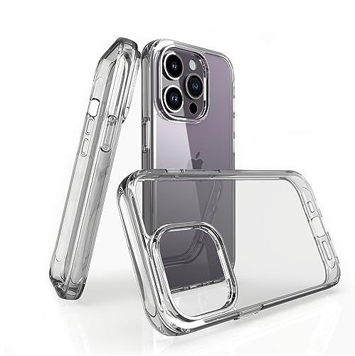 Shine Wine Crystal Clear Case for 14 Series, Anti Yellowing with Camera Protection - Military Grade Drop Tested - Shockproof Protective Phone Case - Soft Silicone Slim Cover (14 PRO MAX)