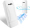 KuWFi 300Mbps Point d'accès WiFi Repeteur Antenne WiFi Exterieur, Antenne WiFi Longue Portée Pont WiFi Ethernet Haut Débit, 2.4G Longue Portée Jusqu'à 1KM CPE avec Ports Ethernet, PTP/PTMP, 2PCS