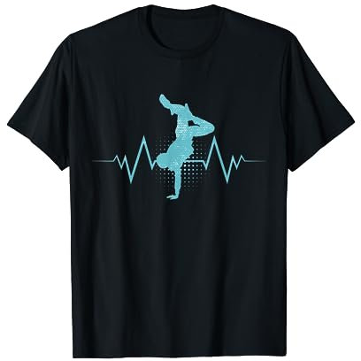 Breakdancer Herzschlag Tanzen Musik B-Girl Break Dance T-Shirt