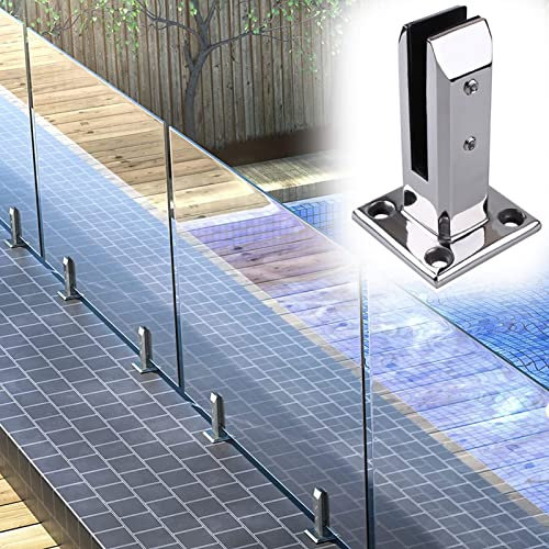 Ringhiera Vetro Morsetto Dell'inferriata Della Balaustra di Vetro Della Piattaforma a Bordo Piscina, Clip per Raccordi In Vetro per Scale per Balconi All'aperto per Interni, per Corridoio Piattaforma,