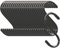 Cozihom S-Haken, 7,6 cm, strapazierfähig, vinylbeschichtet, schwarz, gummiert, extra dick, rutschfest, Metall, S-Aufhänger für Schrank, Garten, Garage, Küche, zum Aufhängen, Schwarz, 24 Stück