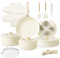 Chef Power Set di pentole in ceramica atossiche con manici staccabili, padelle e pentole antiaderenti sane, set da 19 pezzi, set da cucina a induzione, lavabili in lavastoviglie, senza PFAS PFOA e