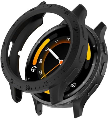 SumRioo Hülle Kompatibel mit Garmin Venu 3 45MM, Anti-Fleck, Kratzfest, Stoßfeste Kompatibel mit Garmin Venu 3 45MM Ultradünne TPU Schutzhülle, Schwarz