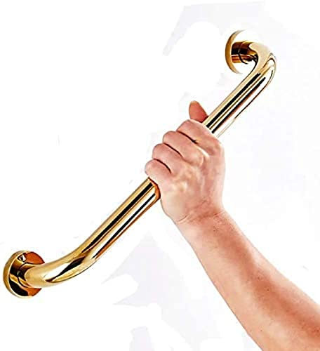 Shower Grab Bar Gold, Bath Handle Brass Bathroom Hand Rail Support Safety For Handicap, Elderly, Injury,50cm