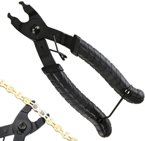Fuitke Bike Chain Plier, 2 in 1 Cycling Chain Link Removal Tool Open Close Remover Plier Compatible with 7 8 9 10 11 Speed Chains Bicycle Chain Repair Tool for Road Mountain Bikes