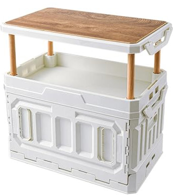 Ergocar Innen- Und Außenlagerbox, Klappende Camping -Aufbewahrungsbox Kann Die Oberseite Der Aufbewahrungsbox Mit Großer Kapazität Mit Türen Anheben, Die Für Kleidungsstaaten