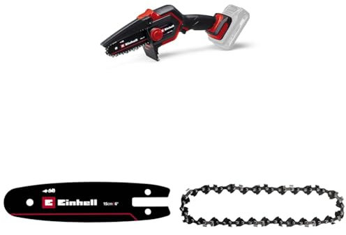 Einhell Akku-Astkettensäge GE-PS 18/15 Li BL-Solo Power X-Change (18 V, Brushless, 12,5 cm Schnittlänge, werkzeugloser Schwert- und Kettenwechsel, ohne Akku, inkl. Ersatzschwert-kette)
