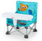 Bright Starts Disney Findet Nemo Pop ’N Sit Tragbare Sitzerhöhung, für drinnen und draußen, Bodensitz mit Esslernsitz, 6 Mon - 3 Jahre