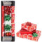 HBell Geschenkpapierrolle, Rot, 2 Rollen, 43 cm x 5 m, rotes Metallic-Geschenkpapier, Kraftpapier, mit Bändern und Schleifen, geeignet für Geburtstage, Partys, Festivals, Weihnachtsdekorationen