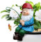 Pzuryhg Décoration d'extérieur de jardin | Statue de pêche | Décoration de pêche naine | Artisanat amusant en résine pour jardin, cour, pelouse, étang, piscine, rivière
