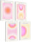 mojoliving Aura Poster Aesthetic Room Decor Room Decor y2k Preppy Room Decor Bilder Aesthetic Bilder (Set Aura Imagine Give, Posterset 4x A4 (21x30cm) | ohne Rahmen)