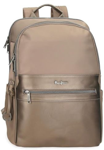 Zaino Pepe Jeans Ruby Casual in poliestere e dettagli in pelle sintetica. Spallacci larghi e regolabili, tasca frontale. Di Joumma Bags