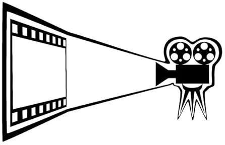 JIFENLI Autoaufkleber 17,3 cm * 11 cm Kino Film Persönlichkeit Dekor Aufkleber Vinyl Aufkleber Schwarz/Silber