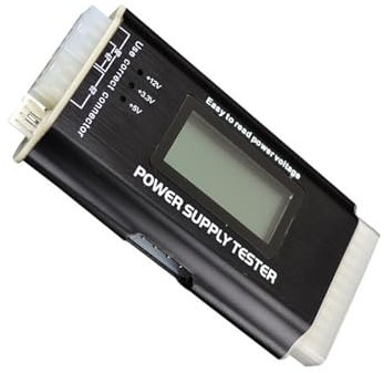 Testeur électronique d'alimentation d'ordinateur avec écran LCD clair, sans utilisation de batterie à batterie et portable