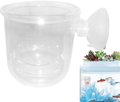 Aquarium Feeder | Sole Shrimp Live Red Worm Fish Feeding Cup with Seam