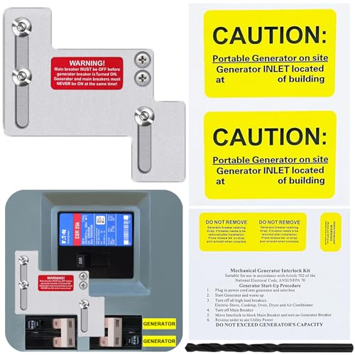 Generator Interlock Kit for Eaton Cutler Hammer CH Series 150&200 amp Panel