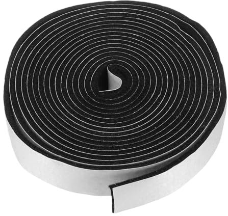 sourcing map Smoker Gasket Seals 15FT 1 x 1/8 High Temp Grill Gasket Replacement High Heat BBQ Gasket Tape BBQ Smoker Gasket Self Stick Felt for Smokers BBQ Lid