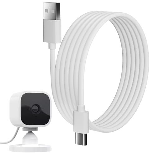 16.4ft/5m Power Extension USB Cable for Blink Mini, Charger Cable Compatible with Blink Mini Indoor Plug-in Camera Extension Cable (Blink Mini is not Included)