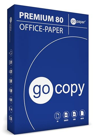 gocopy 500 Blatt Kopierpapier PREMIUM 80 DIN A4 holzfrei weiß FSC EU-ECOLABEL (1x 500 Blatt)