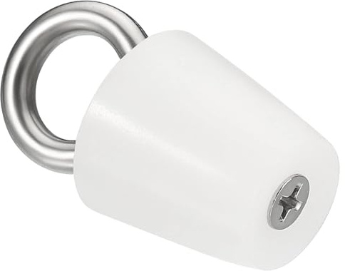 TOP-VIGOR Rubber Tapered Plug, 19mm to 26mm Solid Bathtub Bungs Stopper with Ring, Tapered Lab Seal Rubber Stoppers Test Tube Bungs for Test Tubes, Water Pipe, Drainage Hole, White