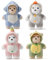 Schlüsselanhänger Plüsch Bär Kuscheltier 14 cm Einhorn, Dinosaurier, Hai, Pinguin Designs Anhänger Tasche Bag Charm Party Mitgebsel Plüschpuppen Spielzeug Geschenk für Kinder Mädchen Jungen(4 pcs)