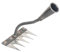 Rateau Jardin,Rateau De Jardin Desherbage,5 Teeth Carbon Steel Garden Weeding Rake,Outils ménagers multifonctionnels de retournement du Sol.