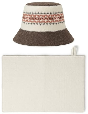 Keepelgant Geschenke Männer,Infrarot-Saunahut-Set