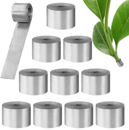 10 Rolls Aquarium Plant Weights,40 CM Anchors Prevents Floating, Bendable Plant Anchors, Metal Aquatic Weights, Reinforced for Live Plants, Live Plants in Fish Tank Prevents Floating-Each roll 40cm