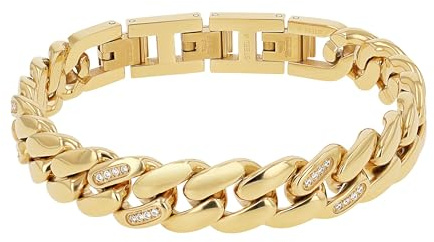 JOOP! Armband Edelstahl Damen Armschmuck, mit Zirkonia synth., 19+3 cm, Bicolor, Kommt in Schmuck Geschenk Box, 2039843