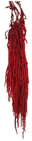 24–31, 5 hängender dunkelroter getrockneter Amaranthus-Blumenstrauß, natürliche Rankenblumen für Hochzeit und Heimparty-Dekoration, Wiederverwendbare getrocknete Pflanzenpräsentation