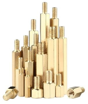 YINZHD 10–100 Stück M3 Sechskant-Messing-Abstandshalter, männlich/weiblich, for Platinen, Rack-Bolzen, Sechskant-Gewindesäule, PCB-Säule, Motherboard-Abstandsbolzen, Schrauben(M3x16 thread6(60pcs))