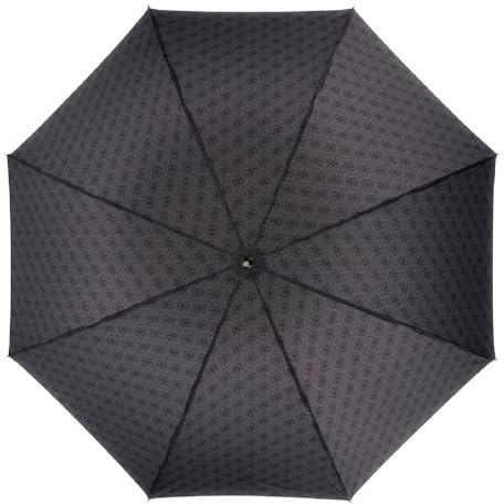 GUESS Regenschirm Regular Umbrella Coal Logo dunkelgrau