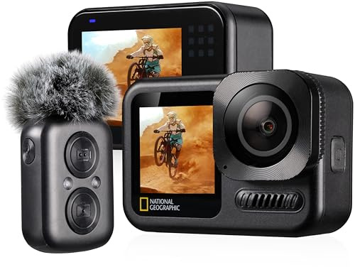 National Geographic Cámara de acción 4K Ultra HD 60 fps WiFi Explorer 7 Action Cam