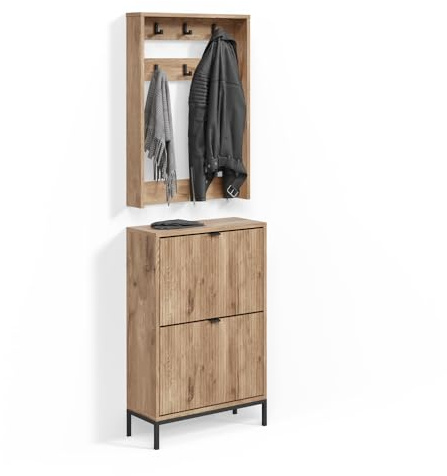 Livinity Garderobe Aterno, Viking Oak, Set, 2 Teile