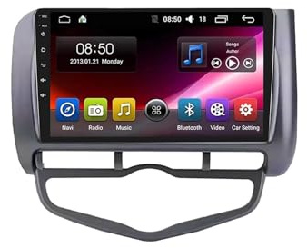 Radio de Coche Audio Estéreo 2 DIN para Honda Jazz 2002-2007 HD Pantalla Tactil Radio Reproductor Reproductor de Internet, Bluetooth, WiFi, 4 Nuclear 1G+16G