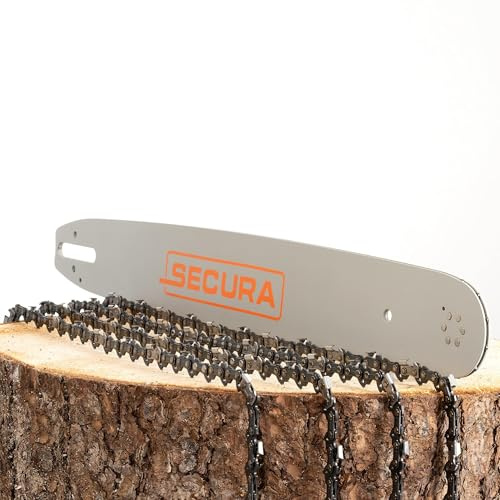 SECURA 4 Sägeketten + Schwert 50cm 3/8' kompatibel mit Stihl MS 362 MS362-72TG 1,6mm